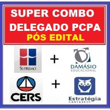 SUPER COMBO PCPA DELEGADO - PÓS EDITAL - SUPREMO + DAMÁSIO + CERS + ESTRATÉGIA 2020