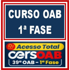 OAB 39 - 1ª FASE XXXIX (39) - ACESSO TOTAL -  CERS -  EXAME DE ORDEM - 2023