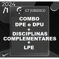 COMBO - DEFENSORIAS PÚBLICAS - DPE e DPU  + COMPLEMENTARES + LPE - G7 JURÍDICO 2024