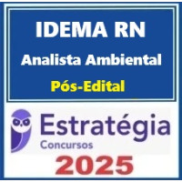 IDEMA-RN (Analista Ambiental) Pacote -  Estratégia 2025 Pós-Edital