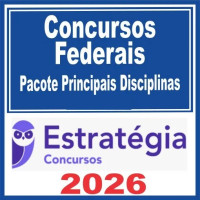 Concursos Federais (Pacote Principais Disciplinas) Estratégia 2026